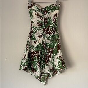 BCBGMaxAzria Fern Patterened Strapless Dress